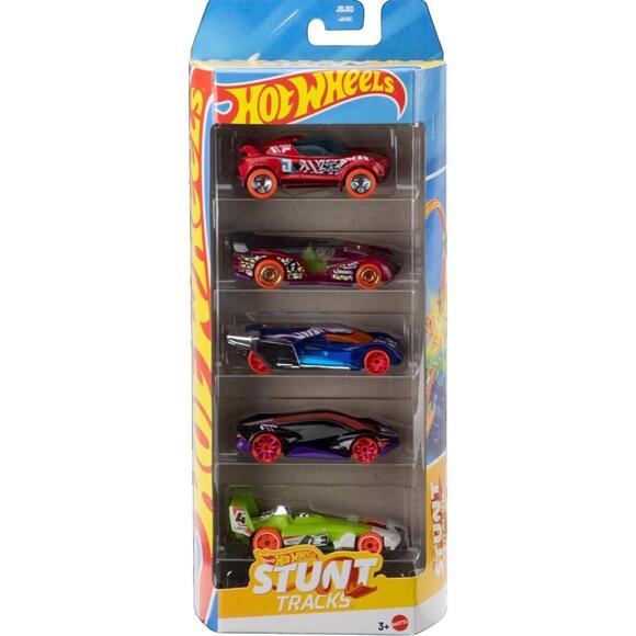 Other - 2025 Hot Wheels 5-pack Stunt Tracks JBJ83 Hi Beam, Electrack, Lindster, Prototyp